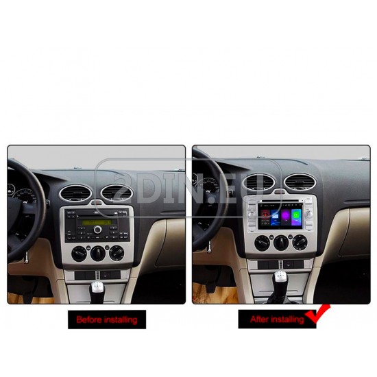 FORD - МУЛТИМЕДИЯ / Навигация android 16 DVD сива + DSP + CARPLAY